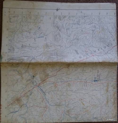 Surveyor General, Rhodesia 1970`s Topographic Map Scale 1:50,000 Of Vumaninga 1732B2 RESTRICTED