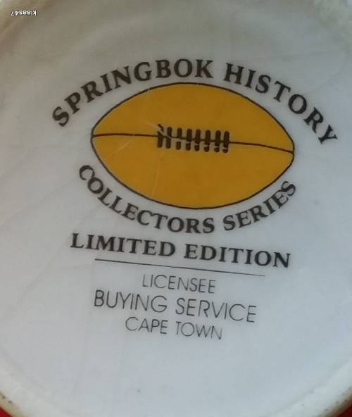 History of the Rugby Springbok 1996 Limited Edition Mug