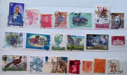 World Mix - Mixed Lot of 20 Used stamps