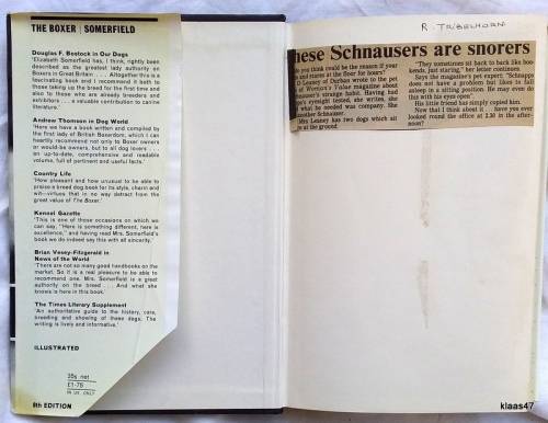 The Boxer - Elizabeth Somerfield - Hardcover - Reprinted and Revised 1970