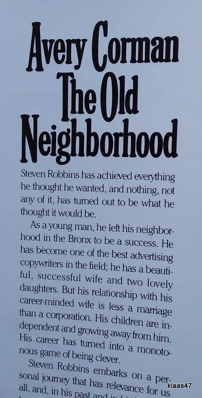 The Old Neighborhood - Avery Corman - Hardcover