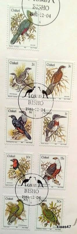 Ciskei - 1981 - Birds (First Def Series) - First Day Card