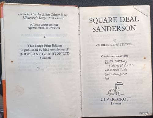 Square Deal Sanderson - Charles Alden Seltzer - Hardcover (Large Print) Western