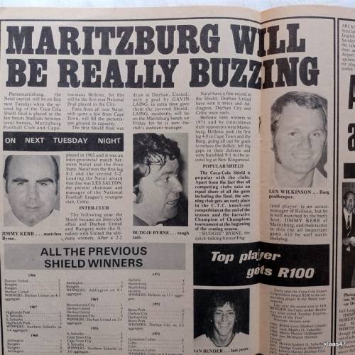 South African Soccer Weekly - Vol 11 No 20 - 1974
