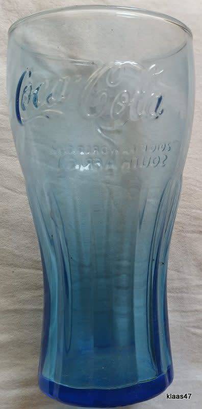 Coca-Cola Blue Contour Drinking glass Fifa World Cup 2010 South Africa