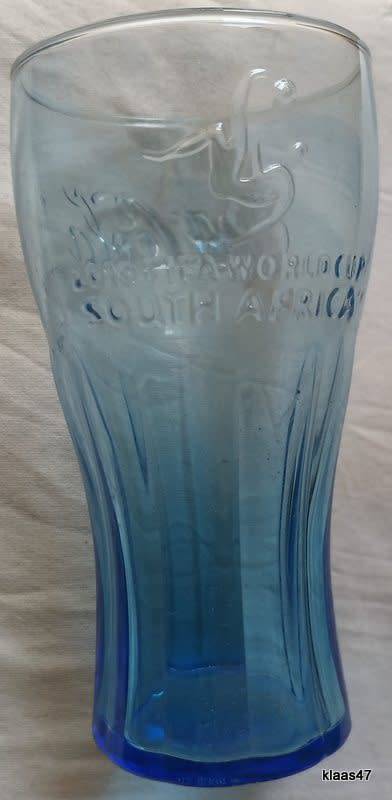 Coca-Cola Blue Contour Drinking glass Fifa World Cup 2010 South Africa
