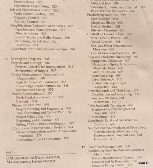 Operations Management - Richard J Schonberger - Edward M Knod - Hardcover (Sixth Edition)