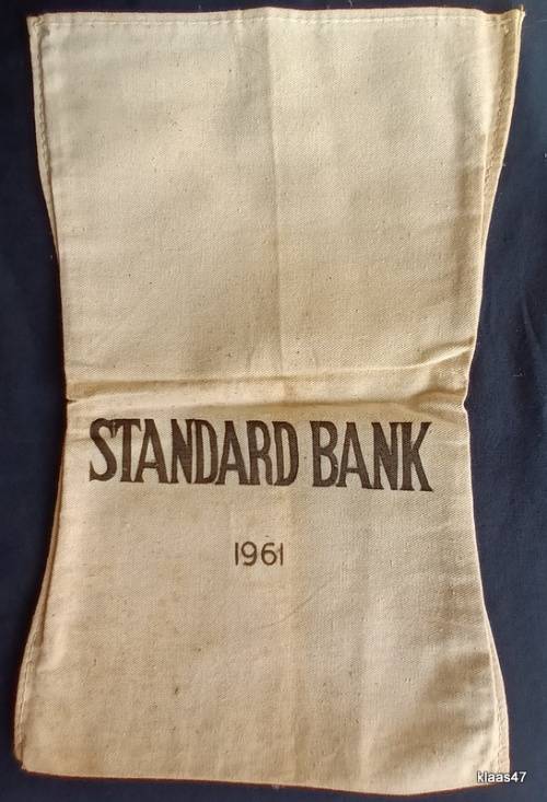 STANDARD Bank 1961 Cloth Money Bag