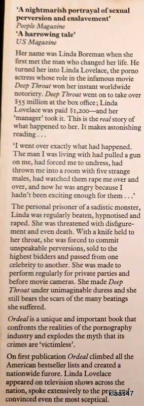 Ordeal: An Autobiography - Linda Lovelace with Mike McGrady - Hardcover