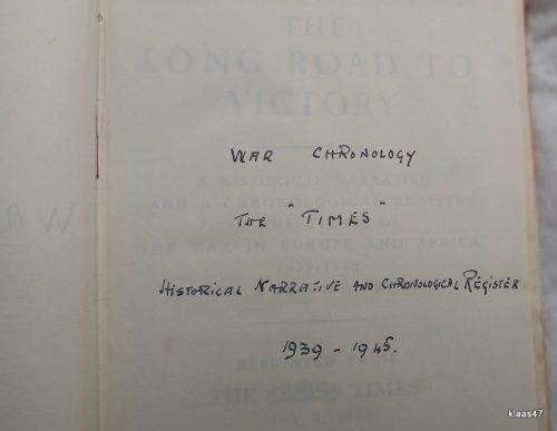 War Chronology 1936-1945: The Long Road to Victory - Hardcover