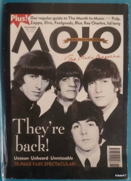 The Beatles - Commemorative Postcard (1996 Hyde Park Concert) Mojo Magazine