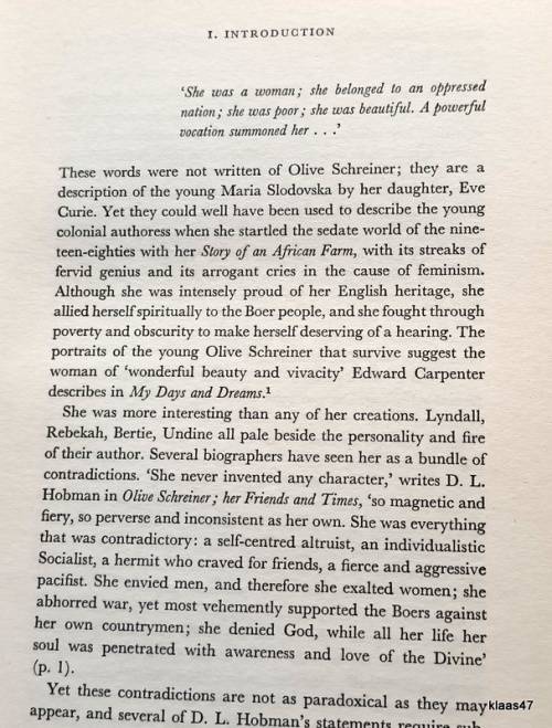 Olive Schreiner: A Short Guide to her Writings - Ridley Beeton - Hardcover 1974