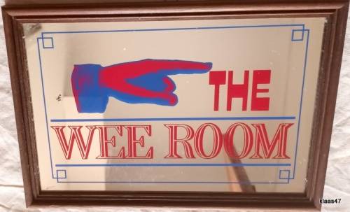 Bar Mirror Sign - The Wee Room