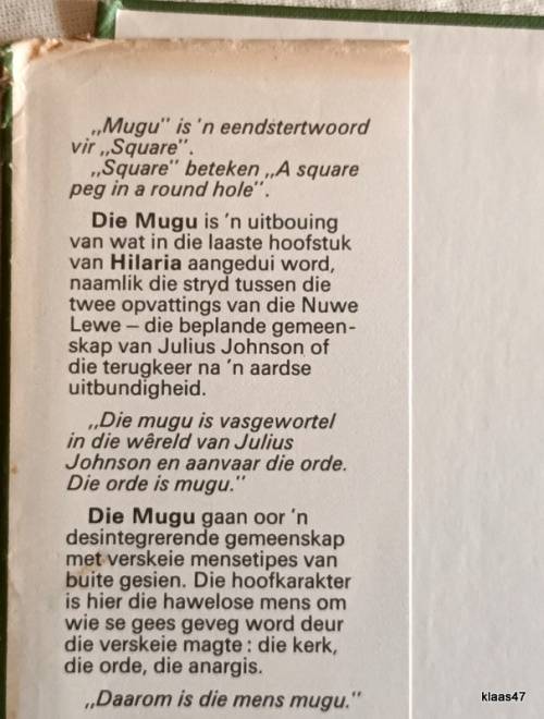 Die Mugu - Etienne Leroux - Hardeband Vierde Druk 1984