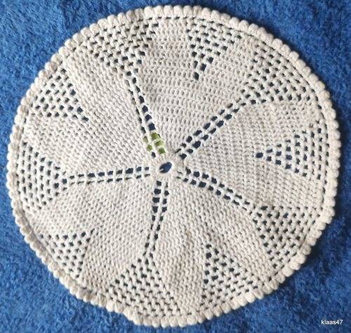 Hand Crochet Doilie in Off-White cotton