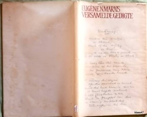 Versamelde Gedigte - Eugene N Marais - Hardeband 1966