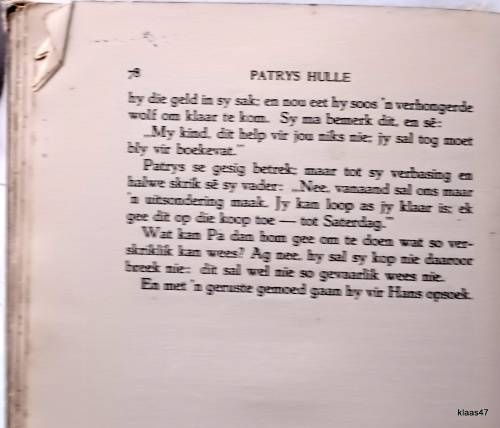 Patrys Hulle - E B Grosskopf - Hardeband   1937 8de Druk