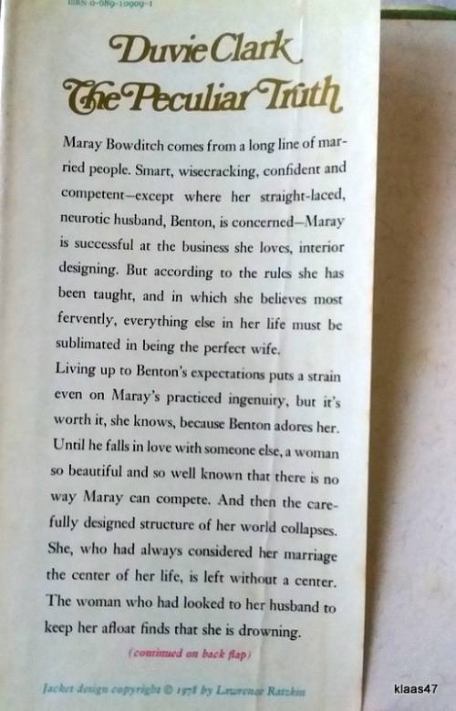 The Peculiar Truth - Duvie Clark  - Hardcover