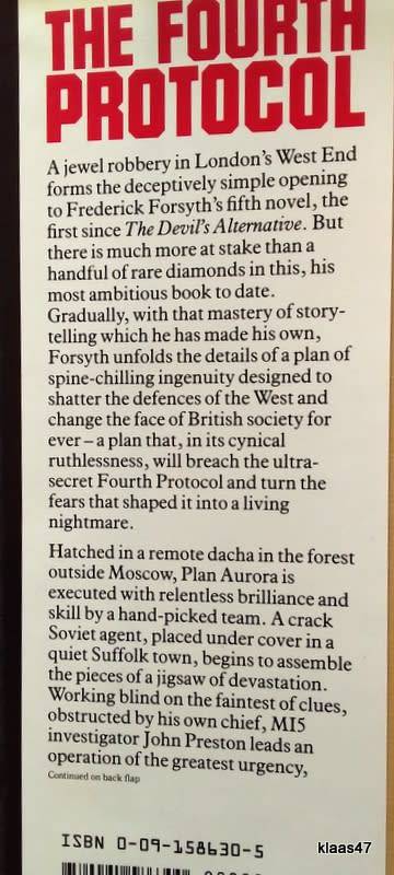 The Fourth Protocol - Frederick Forsyth - Hardcover