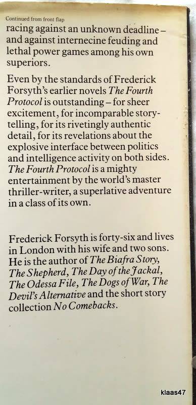 The Fourth Protocol - Frederick Forsyth - Hardcover