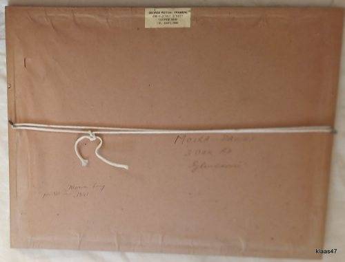 Framed Watercolour - Seascape - Moria Long -  (Painted 1941 written on back)