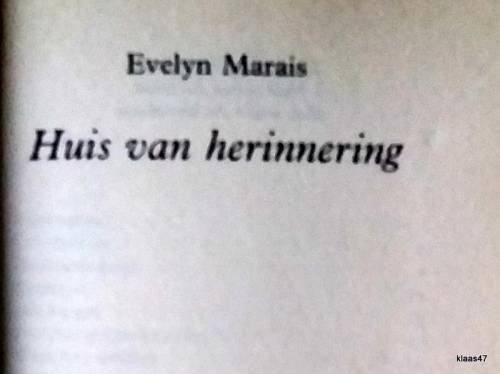Huis Van Heronnering - Evelyn Marais - Sagteband 1992