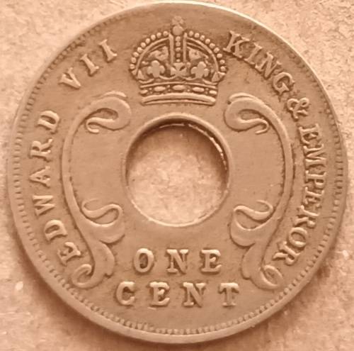 East Africa & Uganda - 1909 - Edward VII - One Cent -  Copper-nickel