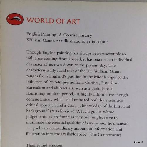 English Painting - William Gaunt - Paperback 1990