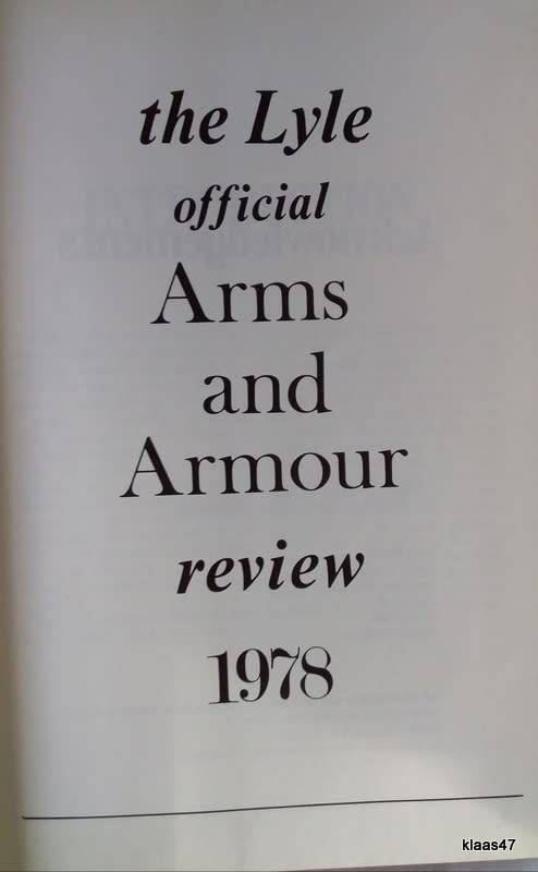 The Lyle Official Arms And Armour Review - Hardcover 1978