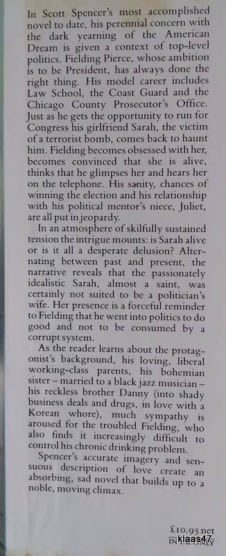 Waking The Dead - Scott Spencer - Hardcover 1986