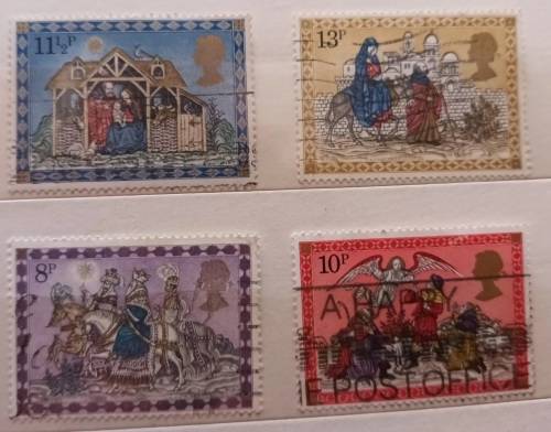 GB - 1979 - Christmas - 4 Used stamps