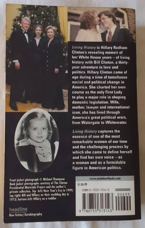 Living History - Hillary Rodham Clinton -  Paperback 2002 (Memoirs Updated Edition)
