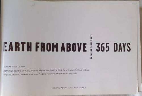 Earth from Above 365 Days - Yann Arthus-Bertrand - Hardcover 1999