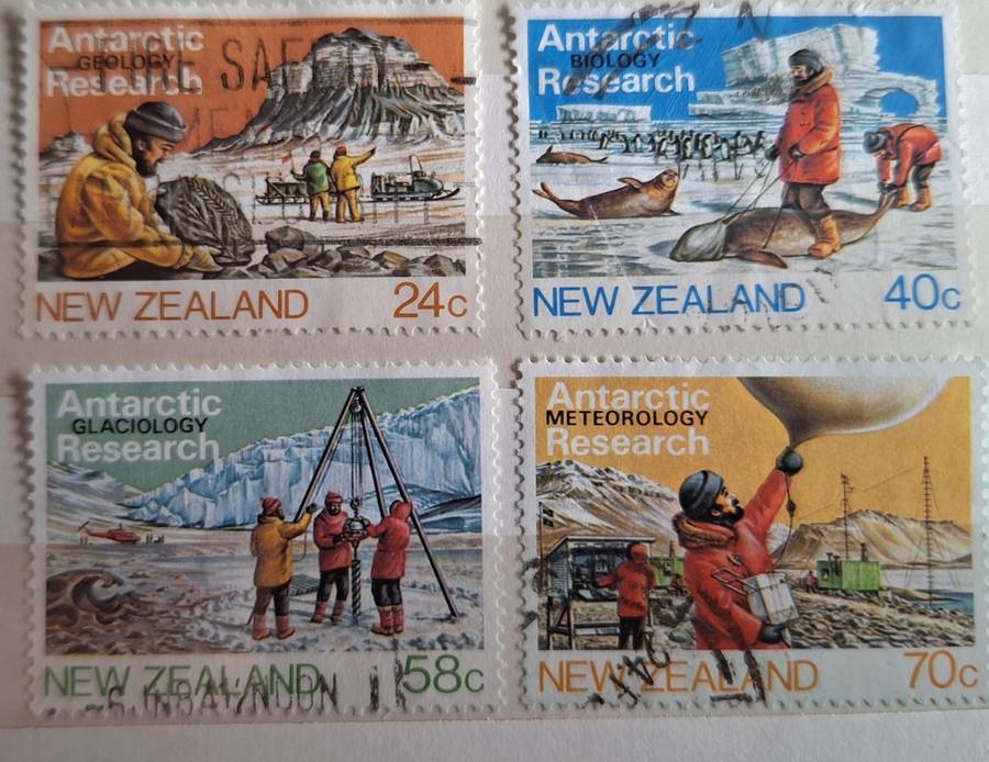 New Zealand 1984 Antartic Reasearch Set of 4 Used Hinged stamps