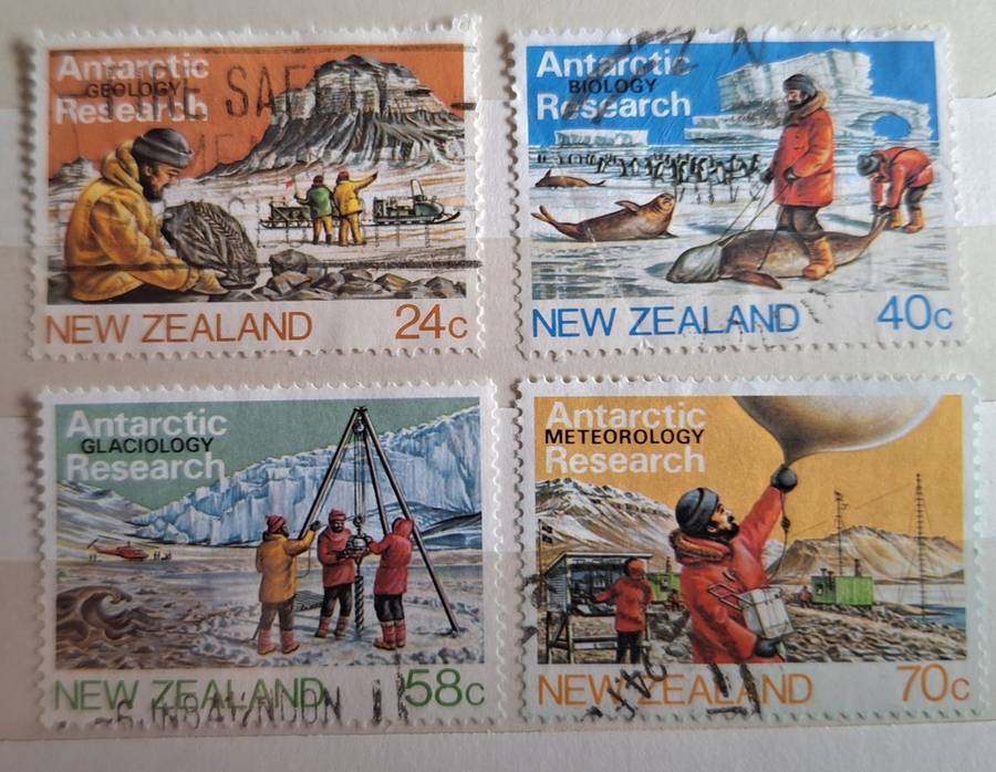 New Zealand 1984 Antartic Reasearch Set of 4 Used Hinged stamps
