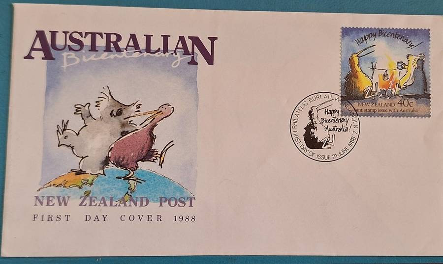 New Zealand 1988 Australian Bicentenary FDC