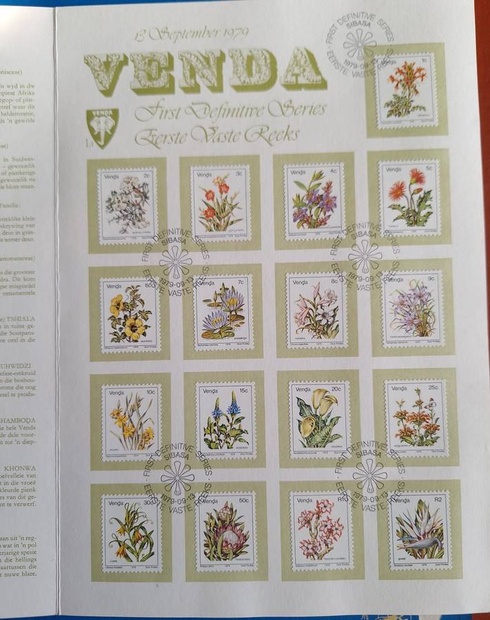 Venda 1979 First Definitive Series Folder 1.1 in Envelope