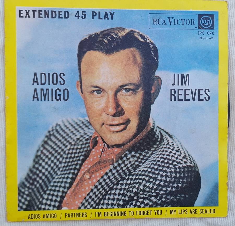 RCA Victor EPC 078 Jim Reeves Adios Amigo Vinyl, 7`, 45 RPM, EP South Africa