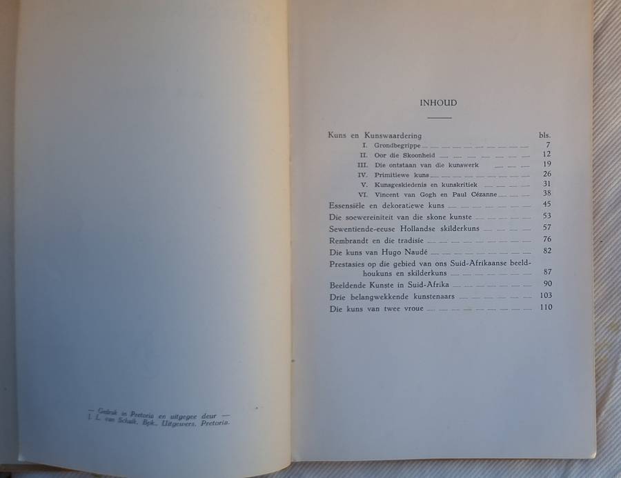 Kuns en Kunswaardering deur A C Bouman Hardeband 1942