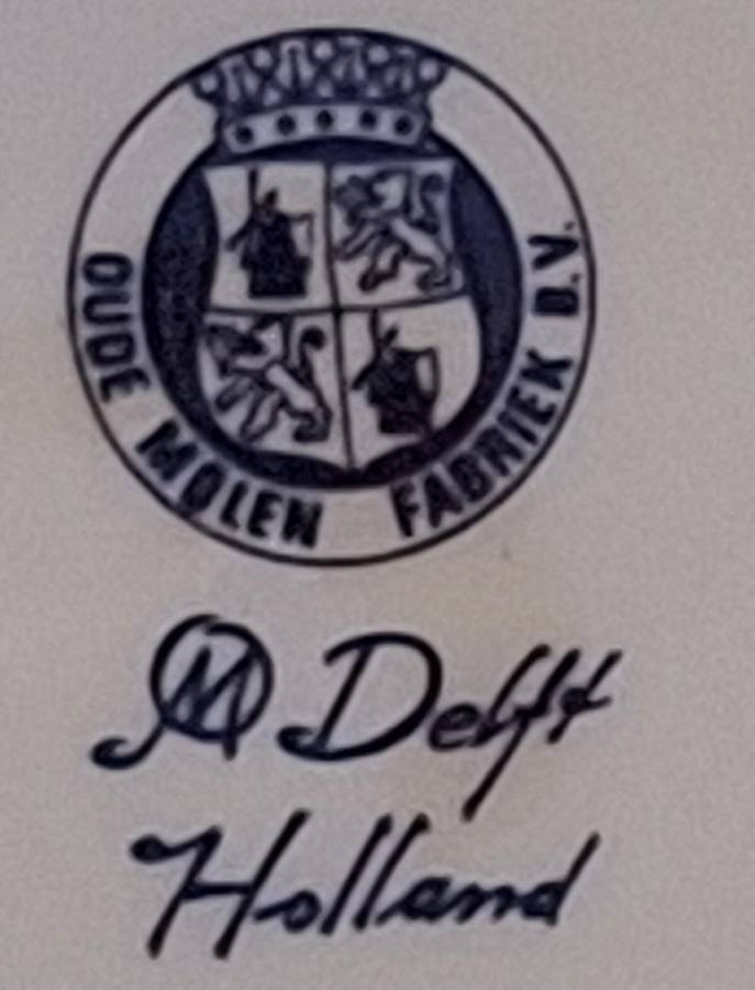 Delft Oude Molen Fabriek Holland Small Plate