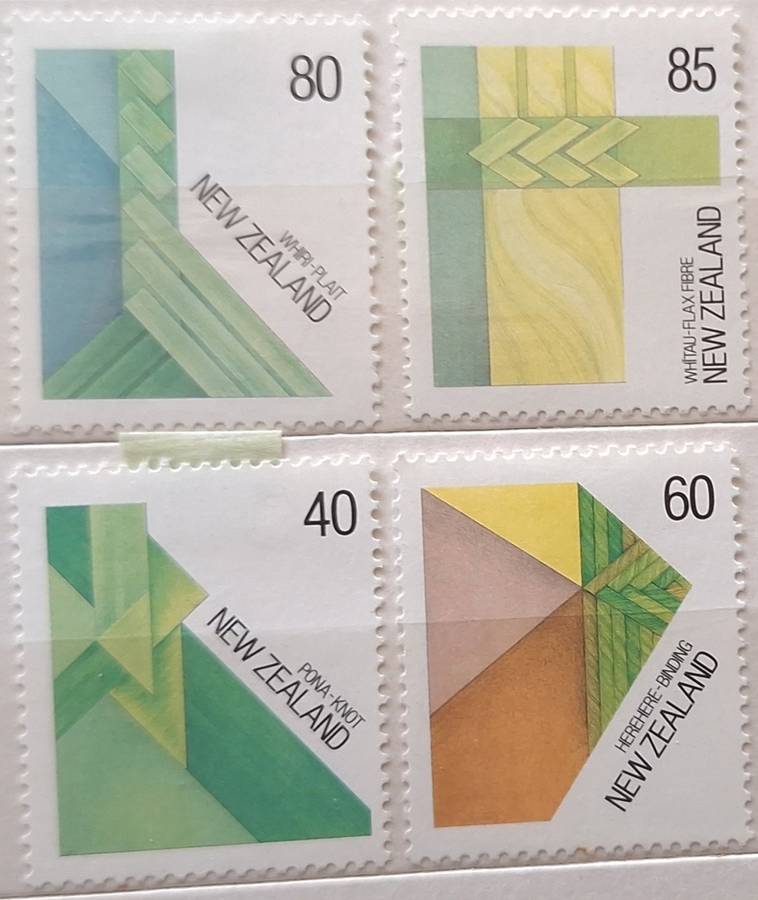 New Zealand 1987 Fibre Arts Set of 4 Unused Hinged Stamps