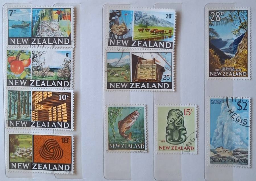 New Zealand 1967-69 Later Definitives  Set of 10 Used Hinged stamps