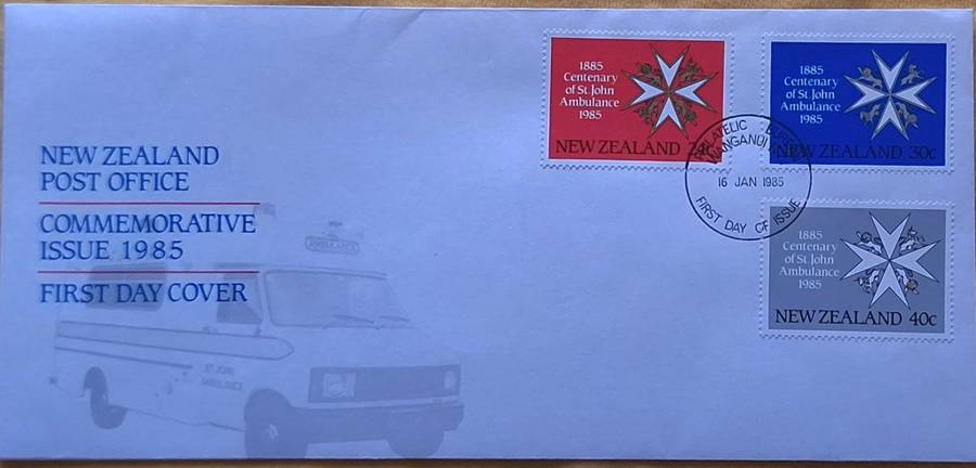 New Zealand 1985 St Johns Ambulance Centenary FDC