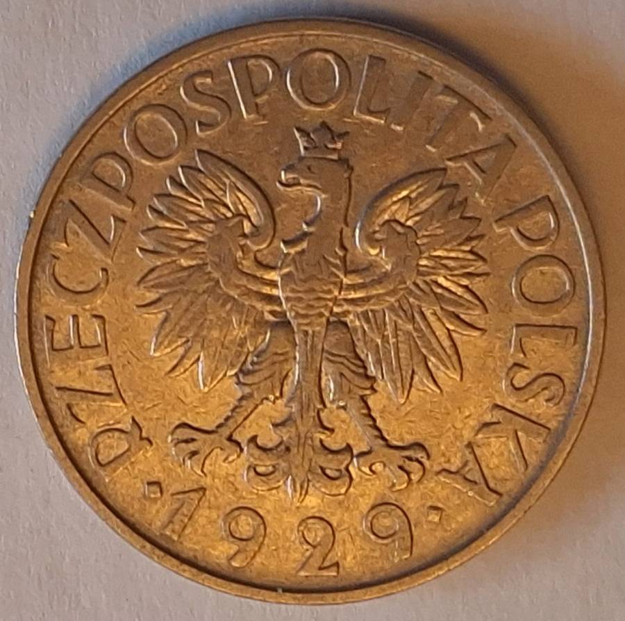 Poland  1929 1 Zloty  Nickel