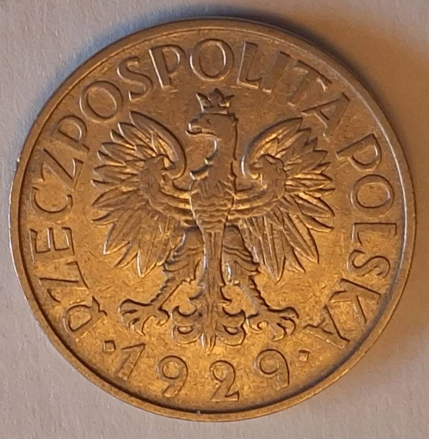 Poland  1929 1 Zloty  Nickel