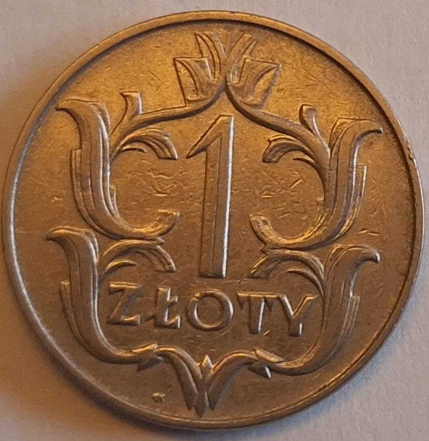Poland  1929 1 Zloty  Nickel