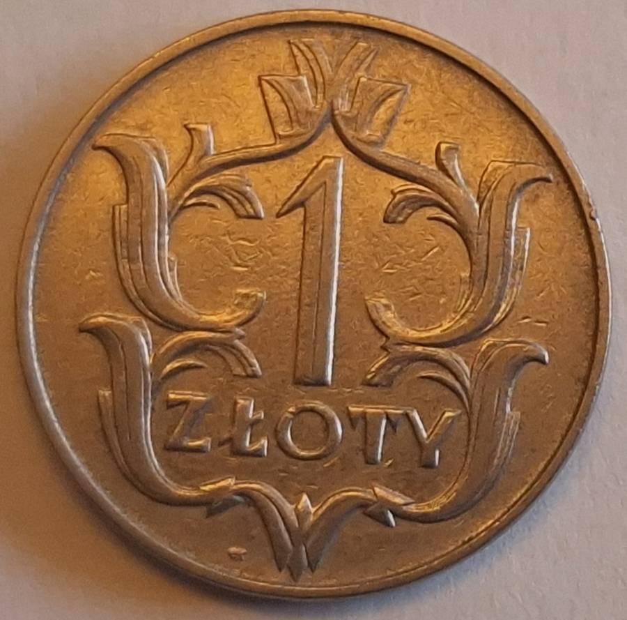 Poland  1929 1 Zloty  Nickel