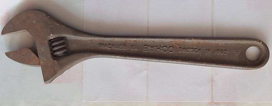 Vintage Bahco 0671-200 8" Shifting Spanner Made in Sweden