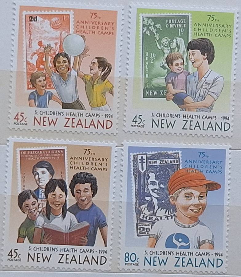 New Zealand 1994 Health Issue Set of 4 Mint stamps