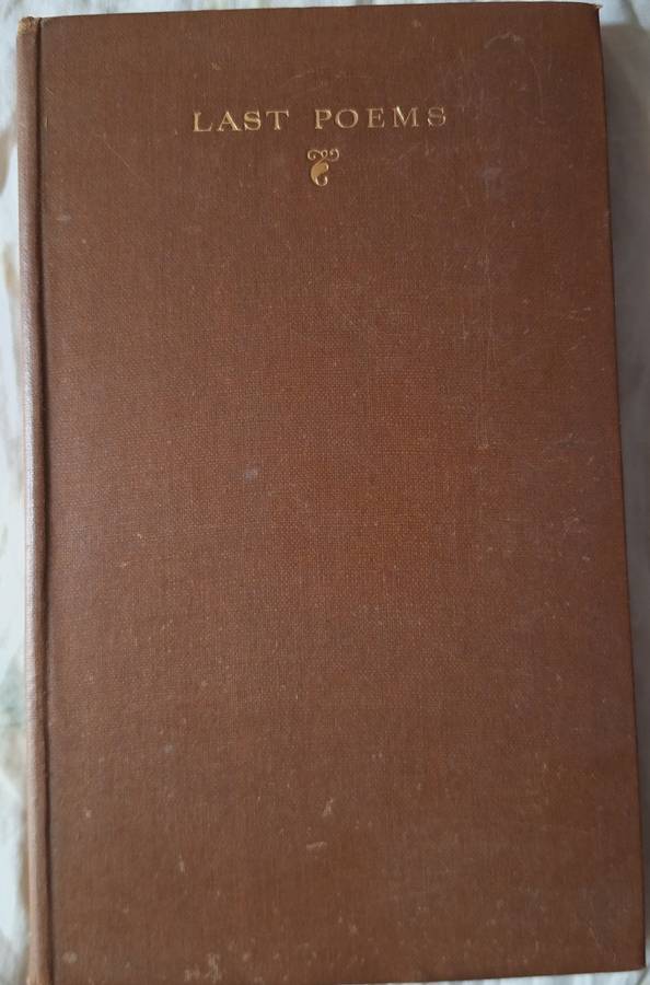 Last Poems by A E Housman Hardcover 1928